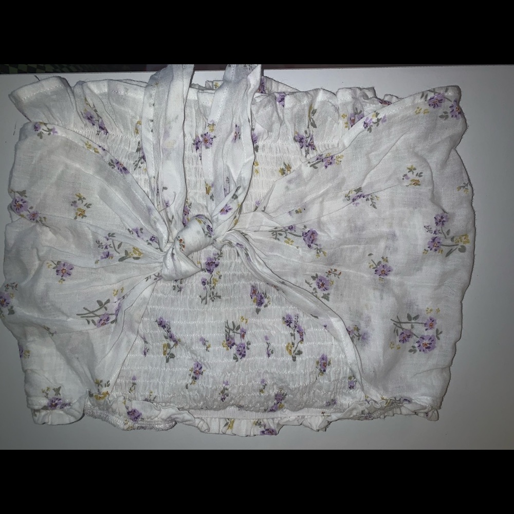 Floral tube top